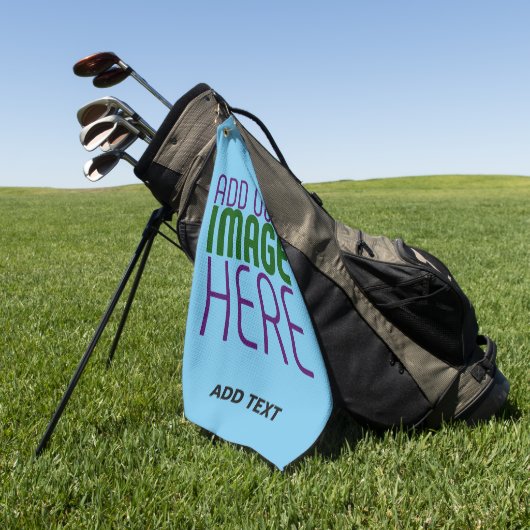 SERVIETTE DE GOLF MODÈLE DE TEXTE D'IMAGE BLEU SKY SWAG MODERNE MODI (Vert)