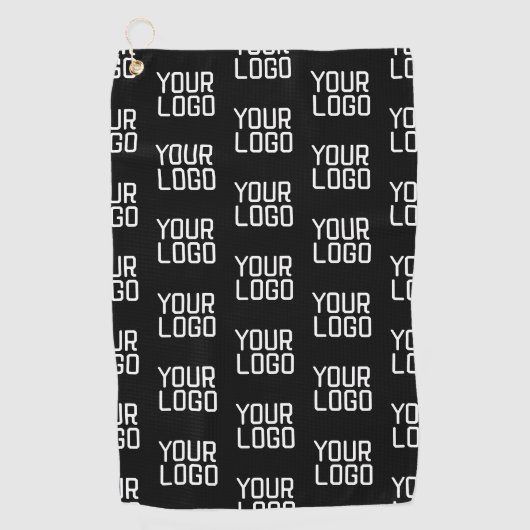 Serviette De Golf Modèle éditable de motif répétitif Ajoutez votre l (Devant)