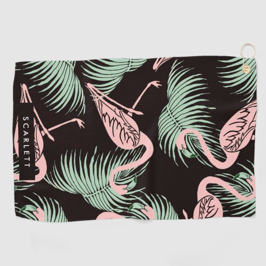 Serviette De Golf Modèle flamant (Horizontal)