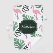Serviette De Golf Modèle Flamingo mou (En situation)