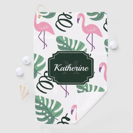 Serviette De Golf Modèle Flamingo mou (En situation)