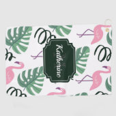 Serviette De Golf Modèle Flamingo mou (Horizontal)