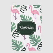 Serviette De Golf Modèle Flamingo mou (Devant)