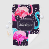 Serviette De Golf Modèle Flamingo mou (En situation)