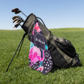 Serviette De Golf Modèle Flamingo mou (Vert)