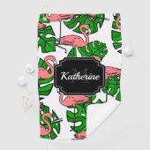 Serviette De Golf Modèle Flamingo mou (En situation)