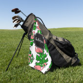 Serviette De Golf Modèle Flamingo mou (Vert)