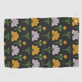 Serviette De Golf Modèle floral dynamique (Horizontal)