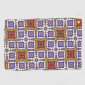Serviette De Golf Modèle floral géométrique complexe (Horizontal)