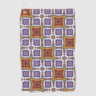 Serviette De Golf Modèle floral géométrique complexe