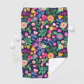 Serviette De Golf Modèle floral peint à la main exotique-48330 (En situation)