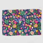 Serviette De Golf Modèle floral peint à la main exotique-48330 (Horizontal)