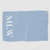 Serviette De Golf Modèle simple bleu clair et blanc (Horizontal)