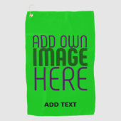 SERVIETTE DE GOLF MODÈLE TEXTE D'IMAGE VERTE MODERNE ÉDITABLE LIME (Devant)