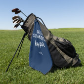 Serviette De Golf Modern Custom Best Grandpa by Par Blue (Vert)