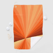 Serviette De Golf Moderne Abstrait Orange Rouge Vanille Graphique Fr (En situation)