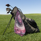Serviette De Golf Moderne Abstrait simple torse rose et violet (Vert)