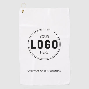 Serviette De Golf Moderne Ajouter Votre Logo Entreprise Marquée