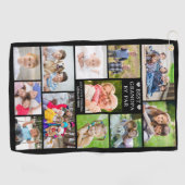 Serviette De Golf Moderne BEST GRANDPA PAR PAR 12 Photo Collage pers (Horizontal)