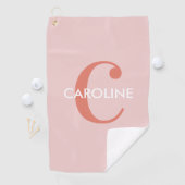 Serviette De Golf Moderne Classique Classique Premier Rose (En situation)