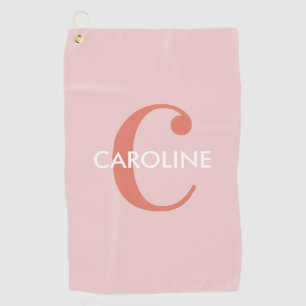 Serviette De Golf Moderne Classique Classique Premier Rose
