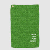 SERVIETTE DE GOLF MODERNE GOLF DAD FÊTE DES PÈRES DRIVE CHIP PUTT GR (Devant)