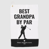 Serviette De Golf Moderne Meilleur Grand-Père Par Fête des pères (Devant)