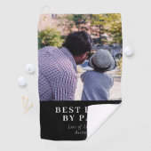 Serviette De Golf Moderne Meilleur Papa Par Par Photo Personnalisée (En situation)
