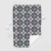Serviette De Golf Moderne Pastel Géométrique Floral Motif (En situation)
