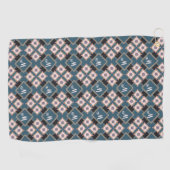 Serviette De Golf Moderne Pastel Géométrique Floral Motif (Horizontal)