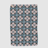 Serviette De Golf Moderne Pastel Géométrique Floral Motif (Devant)