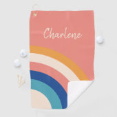 Serviette De Golf Moderne Retro Girly Pro Golfer (En situation)