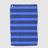 Serviette De Golf Moderne simple bande à deux tons bleu géométrique  (Devant)