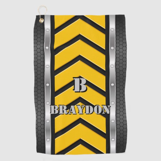 Serviette De Golf Modifier le nom initial Ajouter le nom Flèches d'a (Devant)