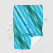 Serviette De Golf Modifier le nom initial Ajouter le nom Soft Blue A (En situation)
