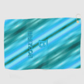 Serviette De Golf Modifier le nom initial Ajouter le nom Soft Blue A (Horizontal)