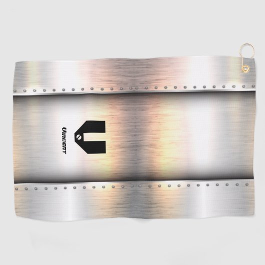 Serviette De Golf Modifier le nom initial, ajouter (supprimer), band (Horizontal)