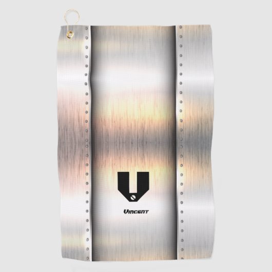 Serviette De Golf Modifier le nom initial, ajouter (supprimer), band (Devant)