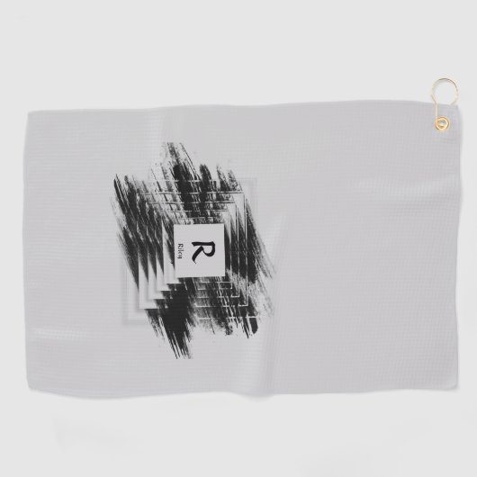 Serviette De Golf Modifier le nom initial, ajouter (supprimer), bros (Horizontal)