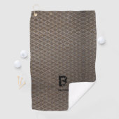 Serviette De Golf Modifier le nom initial, Ajouter (supprimer), Plaq (En situation)