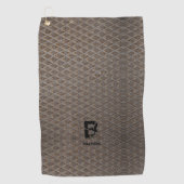 Serviette De Golf Modifier le nom initial, Ajouter (supprimer), Plaq (Devant)