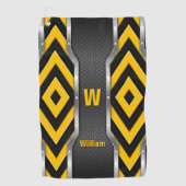 Serviette De Golf Modifier le nom initial, Ajouter (supprimer), Sécu (Devant)