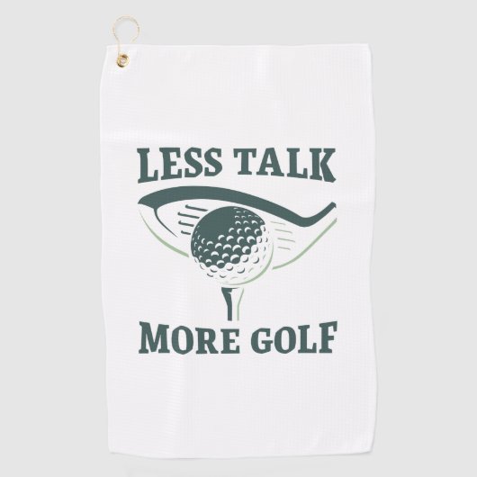 Serviette De Golf Moins de Paroles Plus de Golf (Devant)