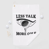 Serviette De Golf Moins Parlez Plus Golf (En situation)