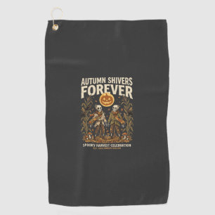 Serviette De Golf Moisson d'Halloween Os Embrasse