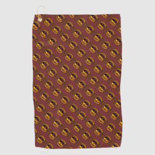 Serviette De Golf Molon Labe Grunge Gold Casque de guerrier spartiat