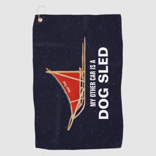 Serviette De Golf Mon Autre Voiture Est Un Chien (Devant)