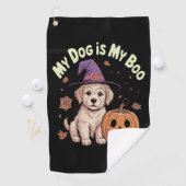 Serviette De Golf Mon chien est My Boo Halloween (En situation)