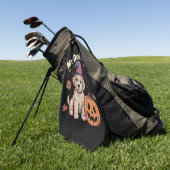 Serviette De Golf Mon chien est My Boo Halloween (Vert)