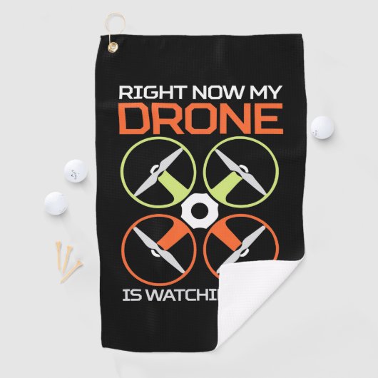 Serviette De Golf Mon Drone (En situation)